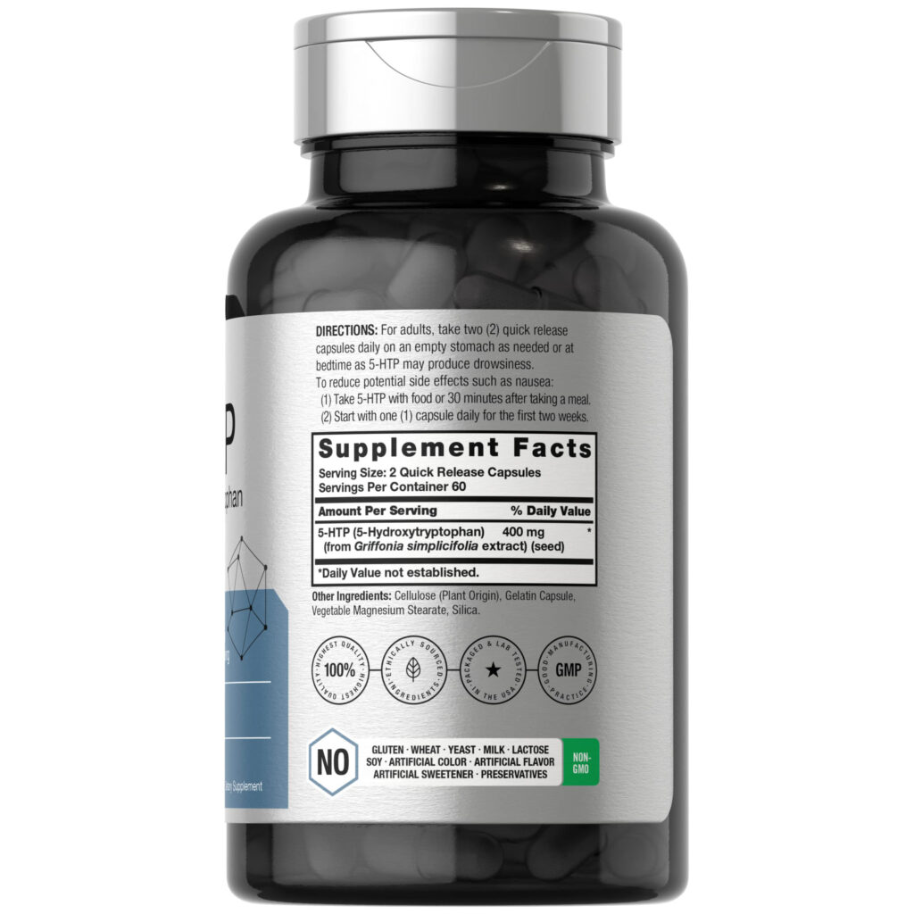 b1ade9b6c871d182f335cf2a2ae9e56d_061122211805.jpeg Horbaach - 5HTP - капсулы 400 мг | 120 капсул | Добавка 5-HTP повышенной прочности | Без ГМО, без глютена | 5-гидрокситриптофан