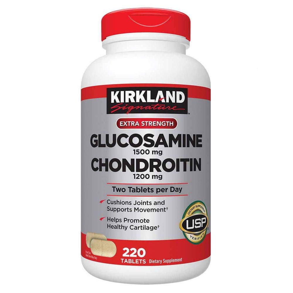 d94ae6c0bdf26d45c0070e0f57b38dc1_062622084828.jpeg Kirkland Signature Extra Strength Glucosamine 1500 мг / Chondroitin 1200 мг Sulfate - 280 таблеток