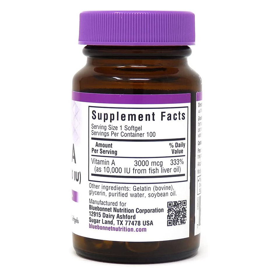 1e8652ea6983dfa6e8667bfb671e0bb6_072622025003.jpeg BLUEBONNET Nutrition Витамин А, 3000 mcg.