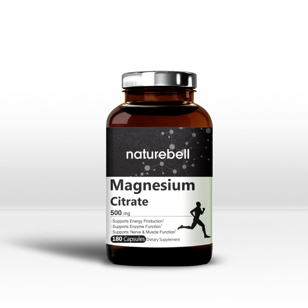 3cdff830b3a0f40b8f4cd22d0ec589c9_072622022533.jpeg Цитрат магния 500 мг, 180 капсул, запас на 2 месяца | 500 мг магния (элементарного) на порцию, дополнительная сила | Поддерживает здоровое сердце, мышцы и сон - без ГМО и глютена