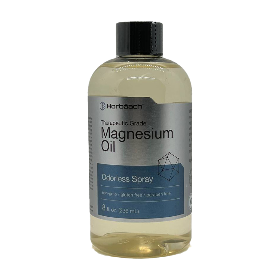 Спрей с магниевым маслом Horbaach, 8 унций, высший сорт, формула без запаха, вегетарианская, без ГМО и парабенов, добавка для мышц и суставов
