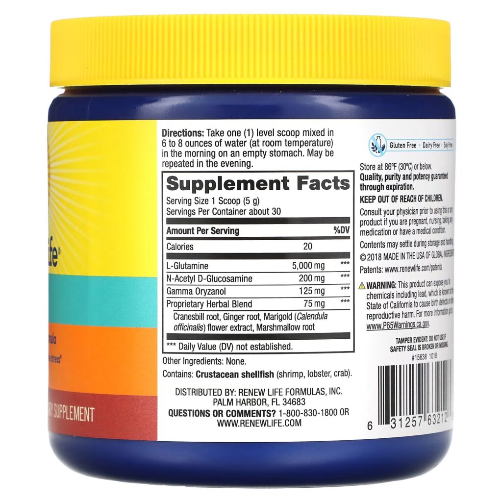 36cfac67b8410b830878ef876b497876_080522013958.jpeg Renew Life, IntestiNew, средство для поддержки слизистой оболочки кишечника, 162 г