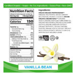 Органический протеиновый порошок на растительной основе Orgain, ванильные бобы - 21 г белка, веганский, с низким содержанием чистых углеводов, без молочных продуктов, без глютена, без сои и лактозы, без добавления сахара, кошерный, без ГМО, 2,03 фунта (упаковка может отличаться)
