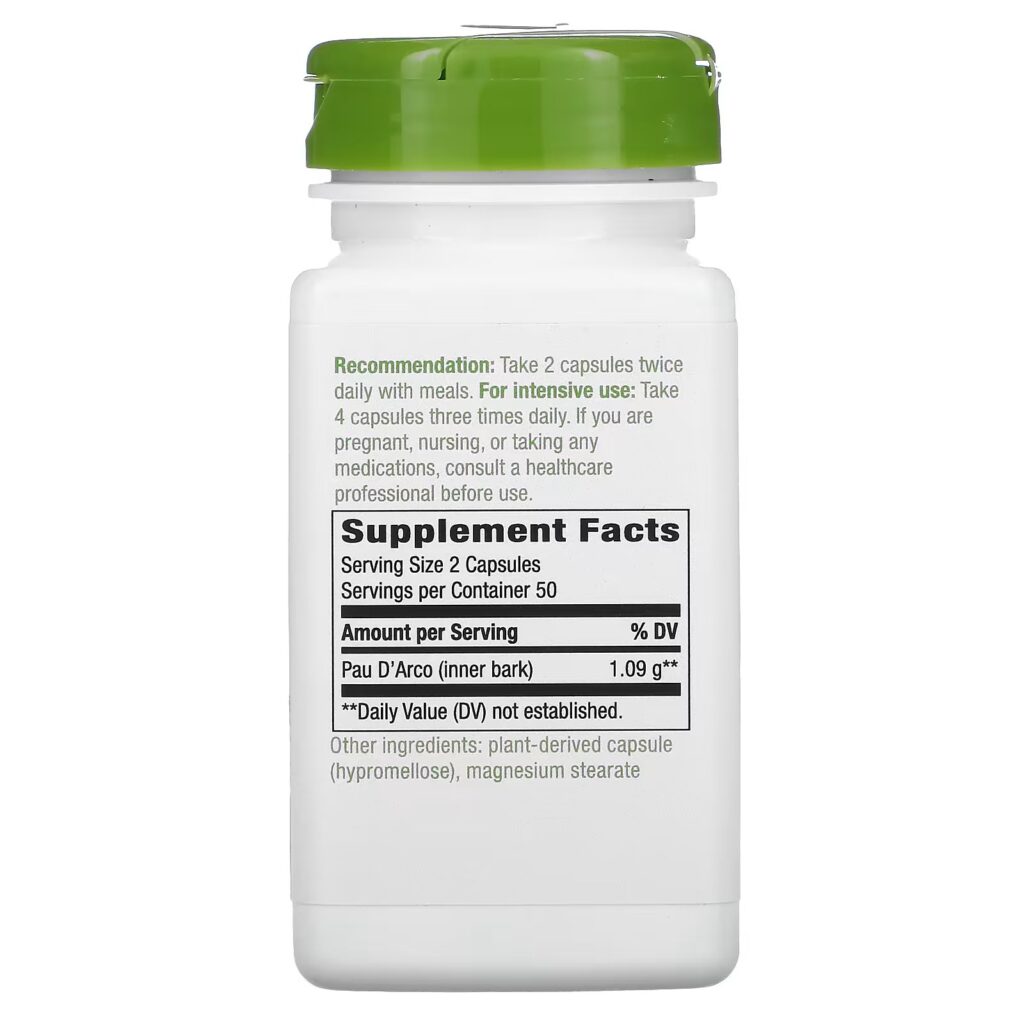 b55eebe7e332889b9ffde176d219a949_080522014211.jpeg Nature's Way, кора муравьиного дерева, 545 мг, 100 веганских капсул