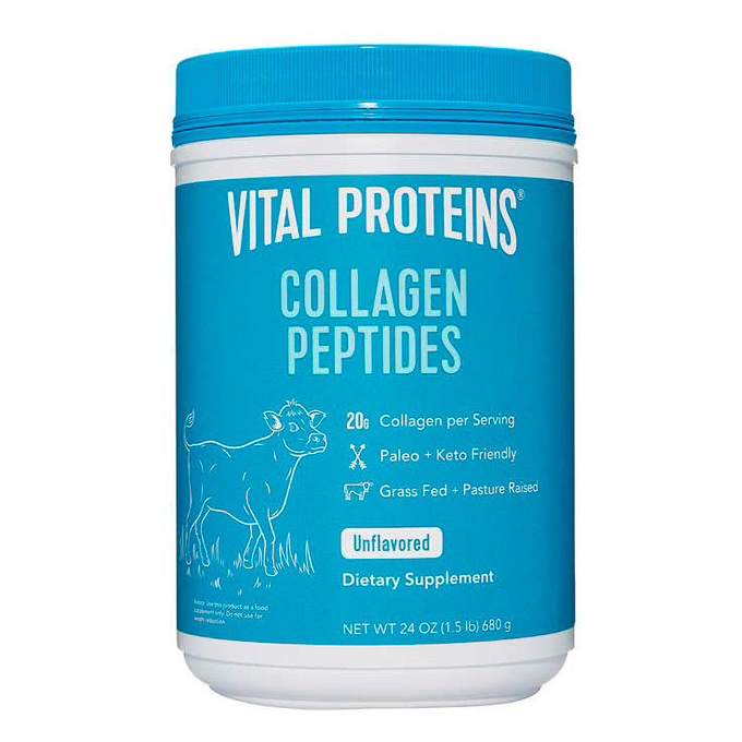 Vital Proteins, пептиды коллагена, без вкусовых добавок, 680 гр