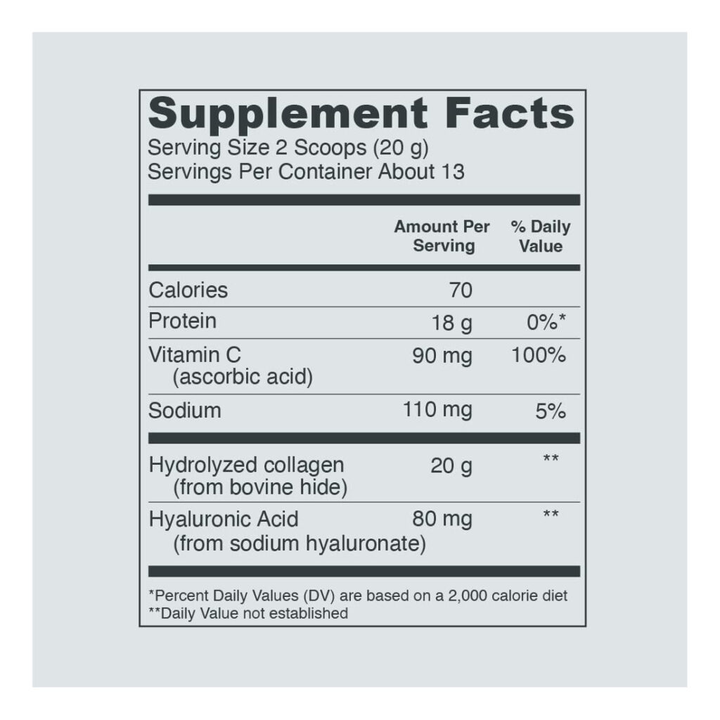 fbc4f2d77e9bad152925b02ea8c88247_080522015319.jpeg Vital Proteins - коллагеновые пептиды (тип I, III), порошковая добавка для кожи, волос, ногтей и суставов, без ГМО, без молочных продуктов и глютена, 0,71 унции на порцию, без вкуса, канистра 9,33 унции