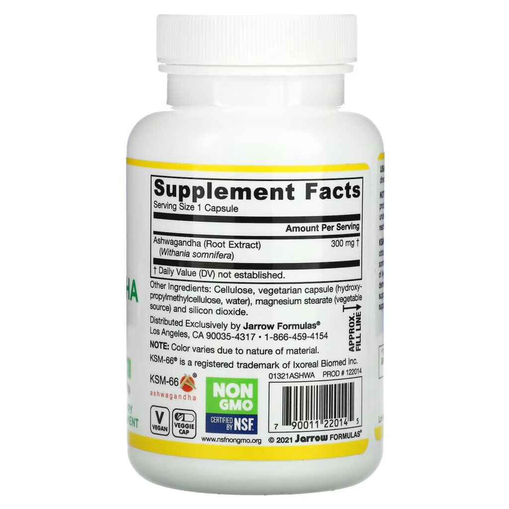 1680e4529be23f85c016e880403a1f68_090822001442.jpeg Jarrow Formulas, ашваганда, 120 вегетарианских капсул