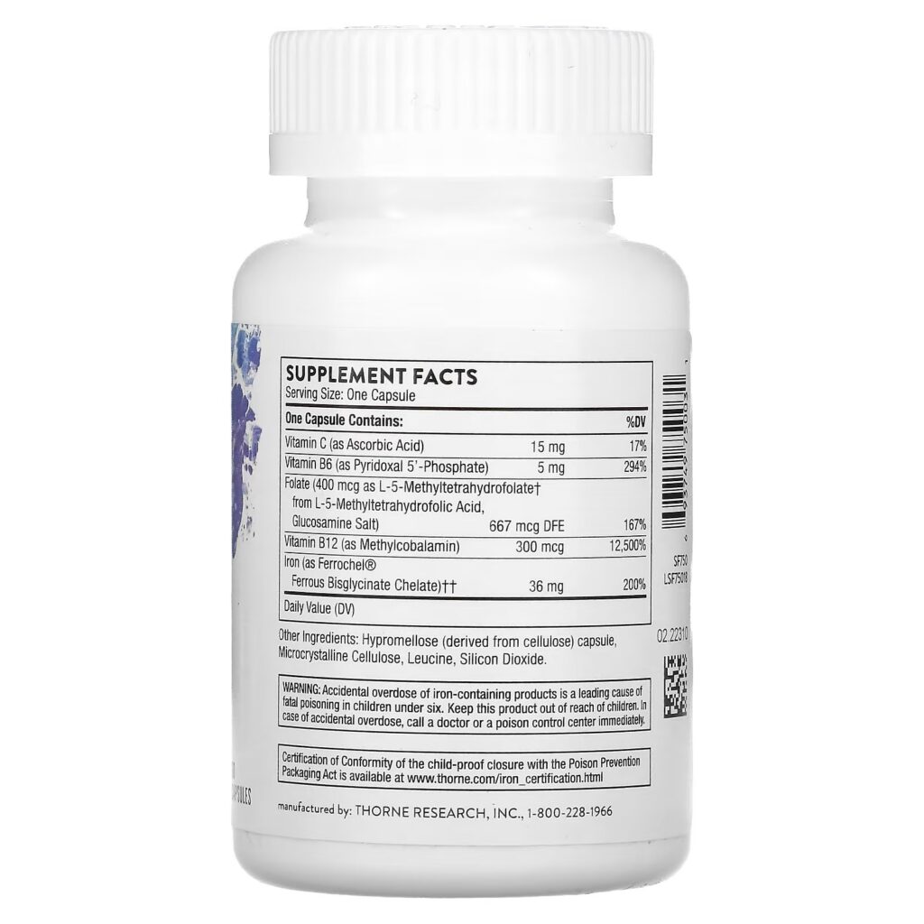 1e68aa958ab541ef9aac21fd69b4559d_111422202142.jpeg Thorne Research, Ferrasorb, железо с кофакторами, 60 капсул
