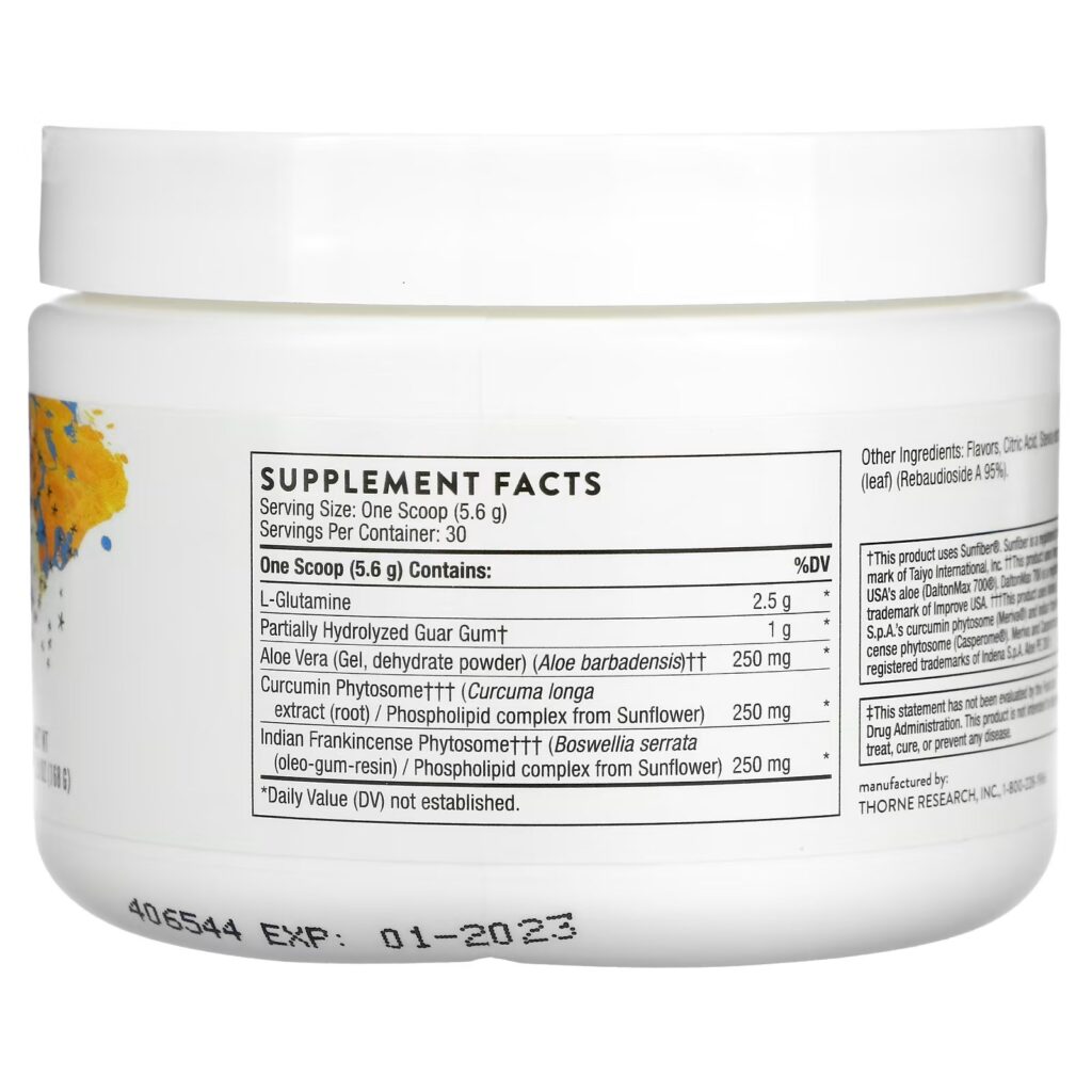 8a8b970d5571ae7751b476ad300961b2_113022234627.jpeg Thorne Research, EnteroMend, добавка для здоровья кишечника, со вкусом апельсина и ванили, 168 г