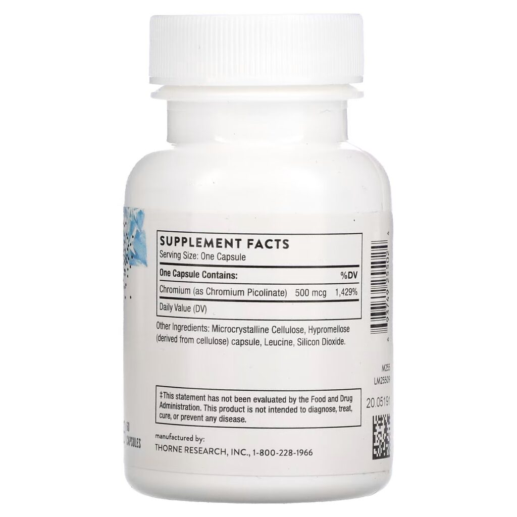 c23358307ab5f8c85261b2d1b634b1b4_111422202711.jpeg Thorne Research, Пиколинат хрома, 60 капсул