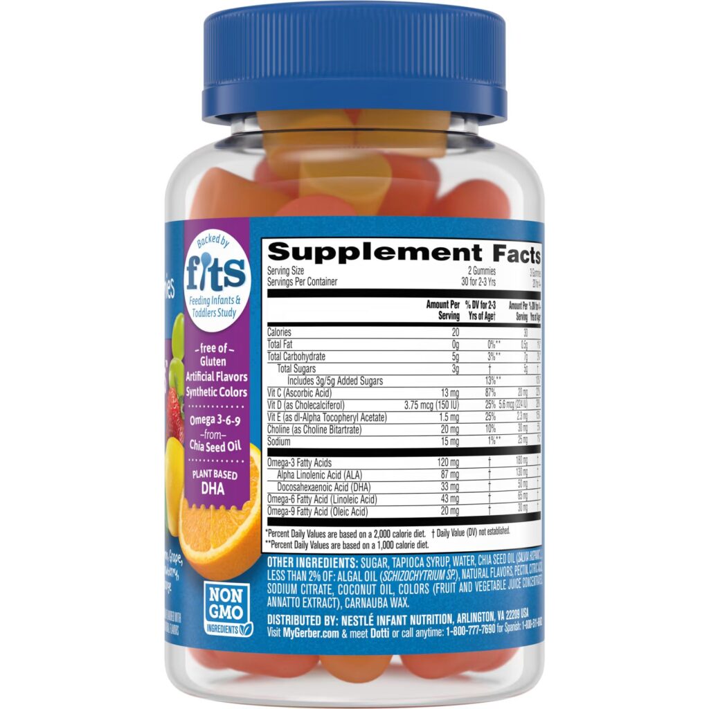 77aac4ae39a739214838e918c2da28e8_120122003439.jpeg Gerber, Lil Brainies, смесь трех омега жирных кислот и ДГК, мультивитаминная добавка, для детей от 2 лет, 60 жевательных конфет