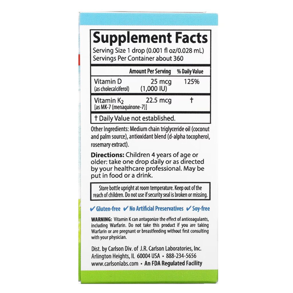 b677d564c7ac3a4a0cf98b995c9a5aec_121622212305.jpeg Carlson, Super Daily D3+K2 для детей, 25 мкг (1000 МЕ) и 22,5 мкг, 10,16 мл