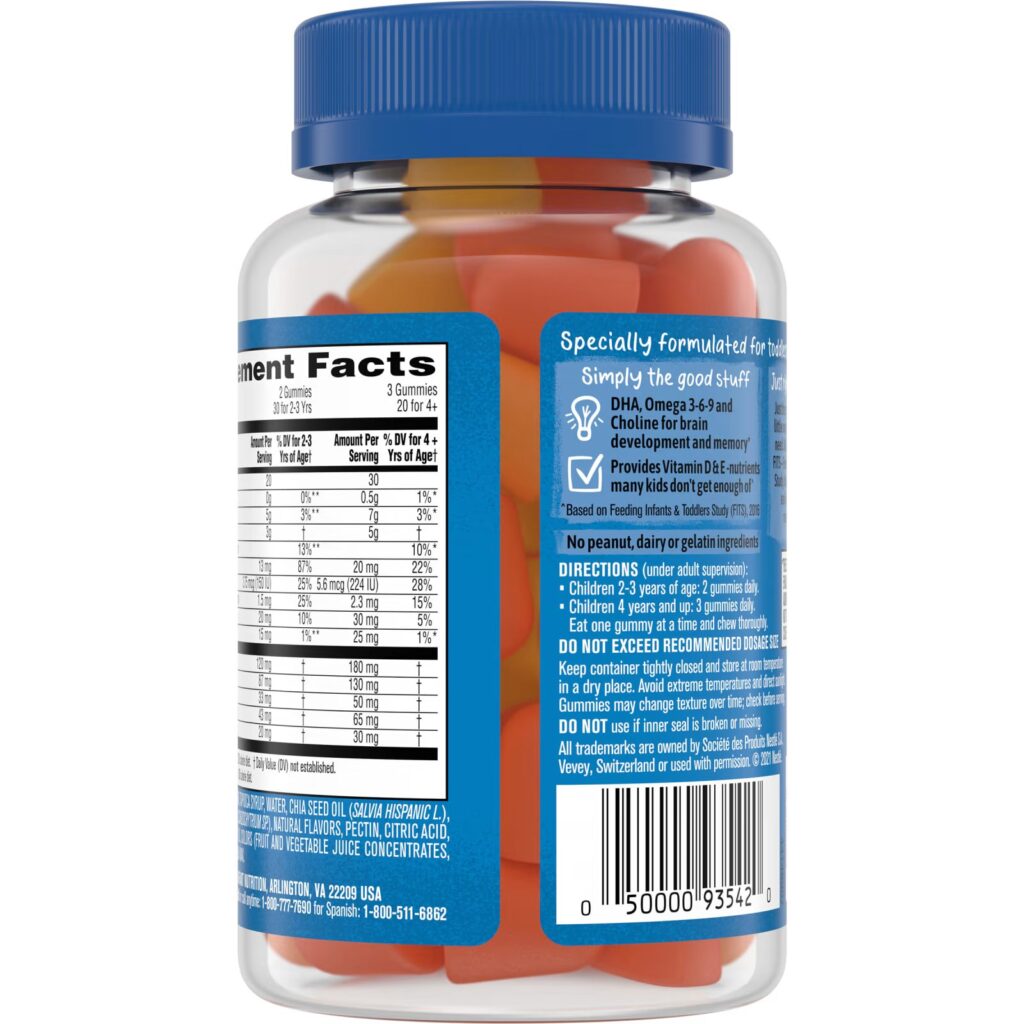 bf62c079b3847a6cc9626277fdd65a29_120122003443.jpeg Gerber, Lil Brainies, смесь трех омега жирных кислот и ДГК, мультивитаминная добавка, для детей от 2 лет, 60 жевательных конфет