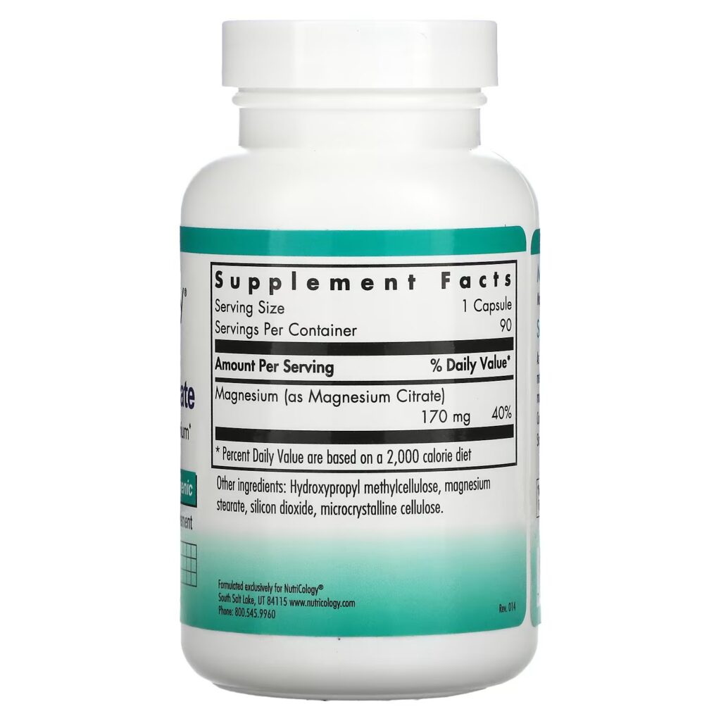 d2b9210860c87c9109c3c51a56624da9_121622010154.jpeg Nutricology, цитрат магния, 90 вегетарианских капсул