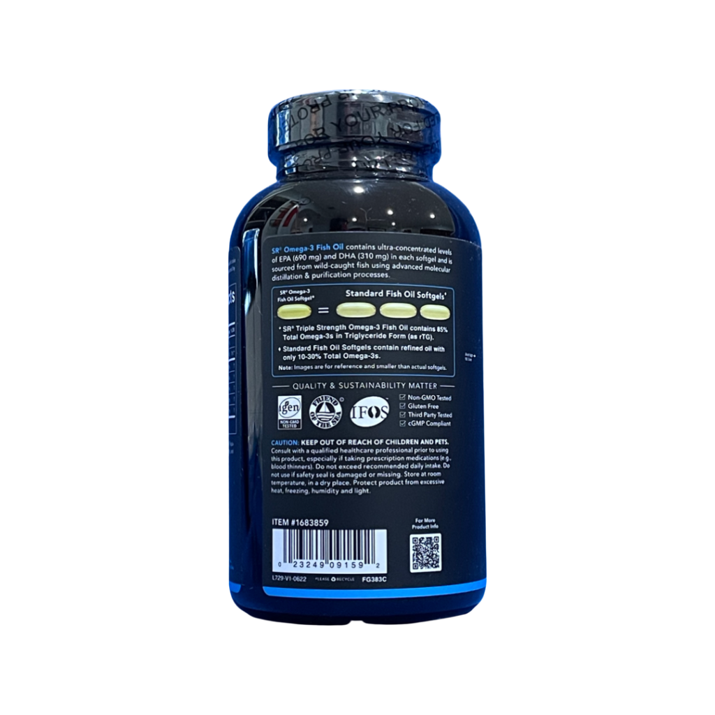 495674bb37c07b3ef3adf2daeda3fdfd_020923015228.png Sports Research, Рыбий жир с омега-3, тройная сила, 150 мягких таблеток