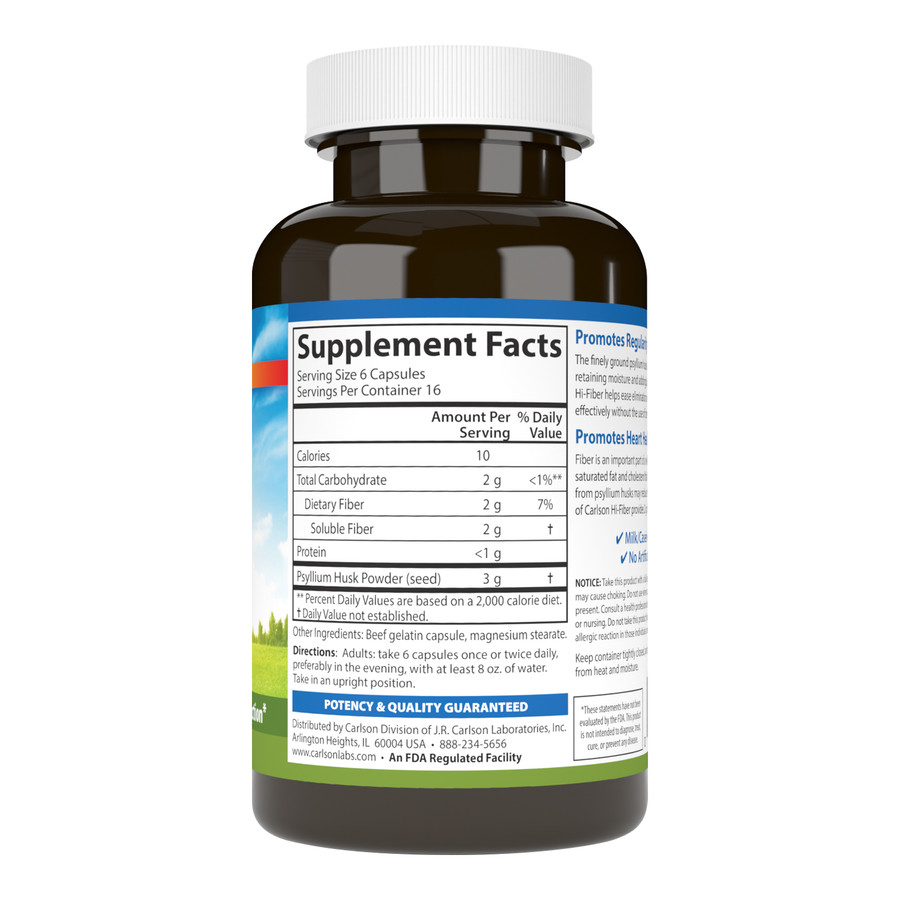 2907872d5697d9c3d84d686ca88df0ef_031723123353.jpeg Carlson Labs Hi-Fiber Клетчатка 3гр 100 капсул