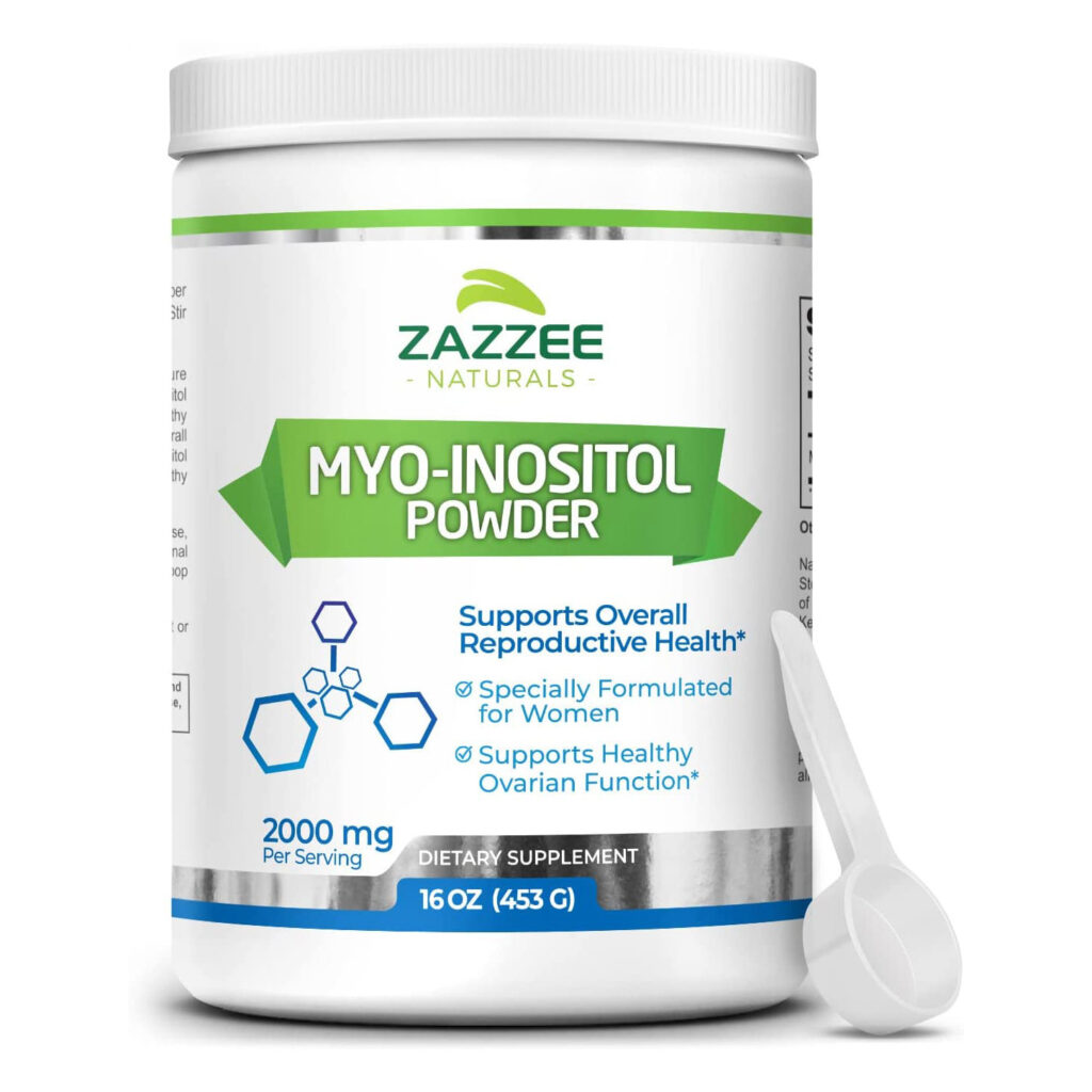 331a16536fa5b0b7b1e4b499529b3ca1_031223220814.jpeg Zazzee Myo-Inositol Powder 2000 мг на порцию, включает бесплатную мерную ложку для точной дозировки, 100% чистый, веганский и не содержащий ГМО 356gr