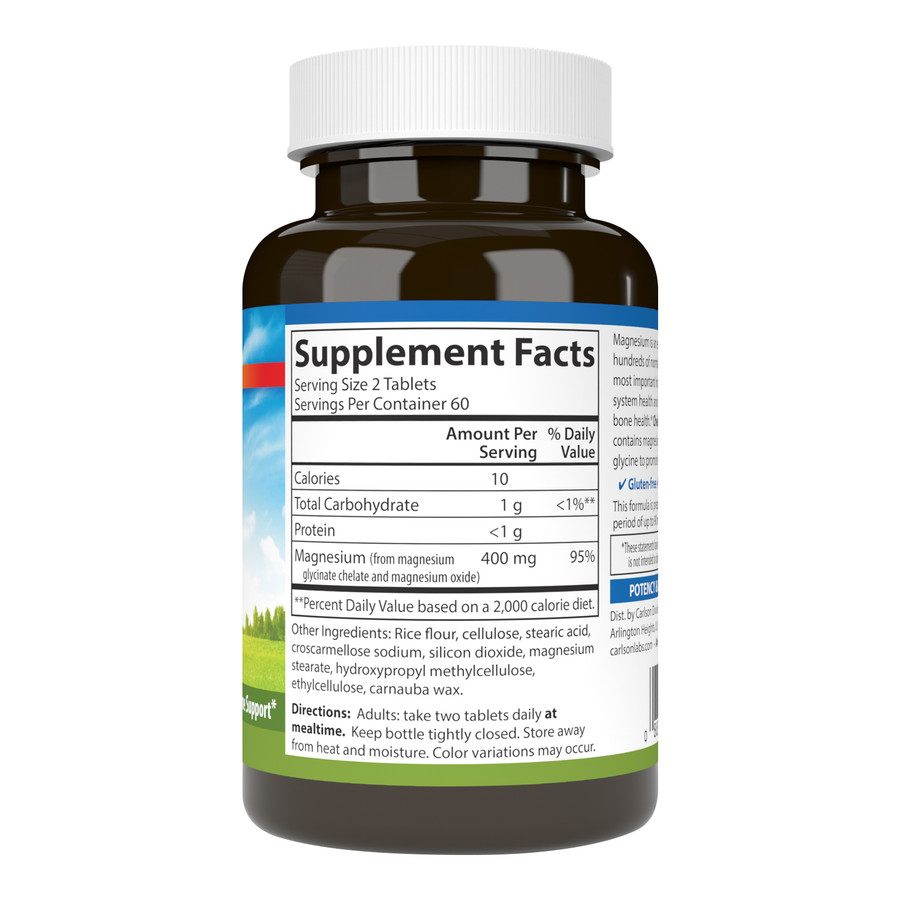 93a438edee5ad744a8b9870bd30b3bff_030323110013.jpeg Carlson Labs, Хелатный глицинат магния 400 мг