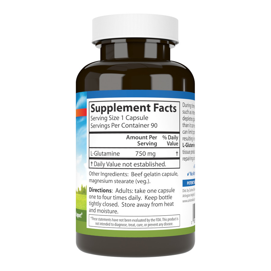 ab110281f0a43b200ef70e9f508a07d9_031723162802.jpeg Carlson Labs L-глутамин 750 мг, 90 капсул