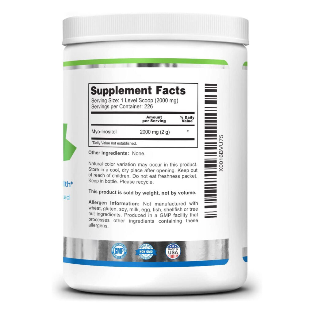 b8a1861f48eaa22128300bdafd40fa98_031223220823.jpeg Zazzee Myo-Inositol Powder 2000 мг на порцию, включает бесплатную мерную ложку для точной дозировки, 100% чистый, веганский и не содержащий ГМО 356gr