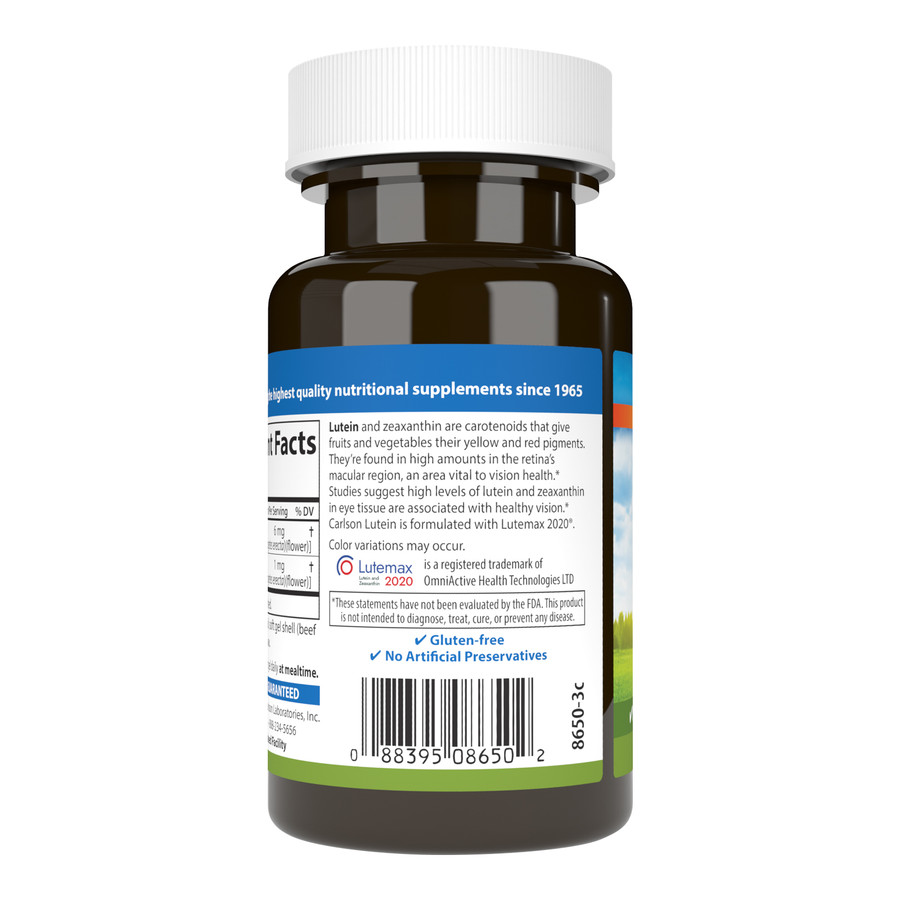 cdbd6ff38ee631668a5a52a160b20885_031723163103.jpeg Carlson Labs Лютеин 6 мг, 60 мягких капсул