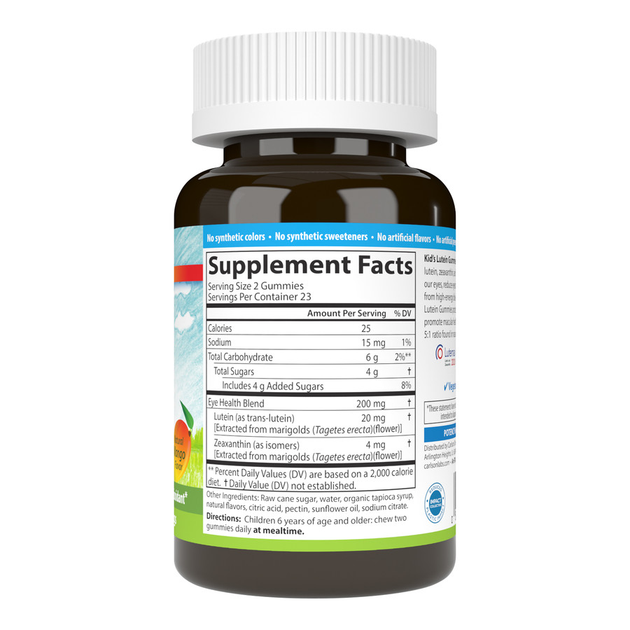 892fa704d707b409c406f7bd3e7750cb_040823022907.jpeg Carlson Labs Детские жевательные конфеты с лютеином, 46 вегетарианских капсул