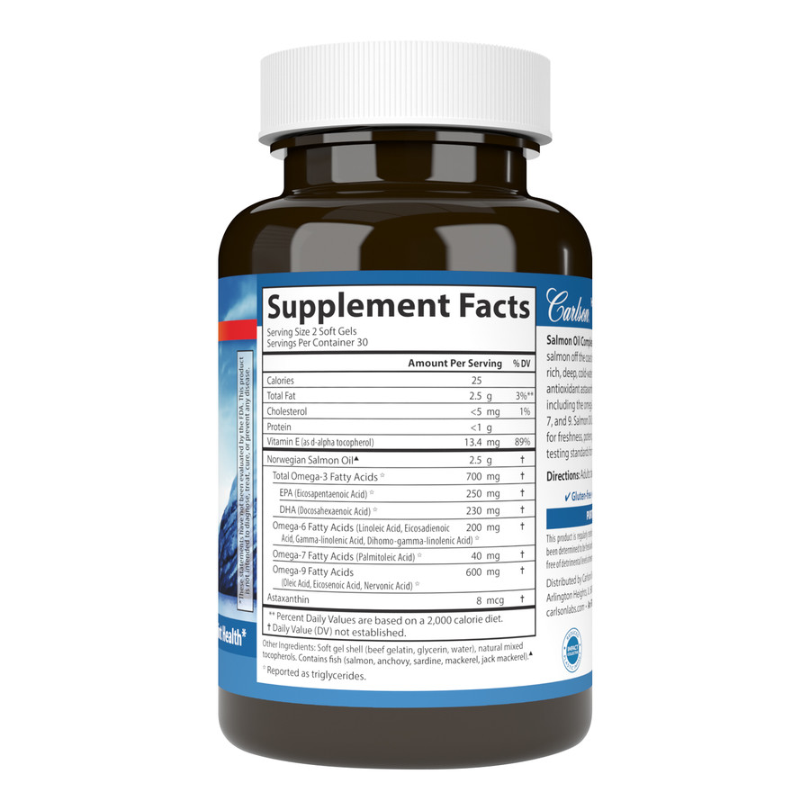 9372b4f38f9a943c79588e37bbd9e90c_040923001013.jpeg Carlson Labs Масло лосося, 60 мягких капсул
