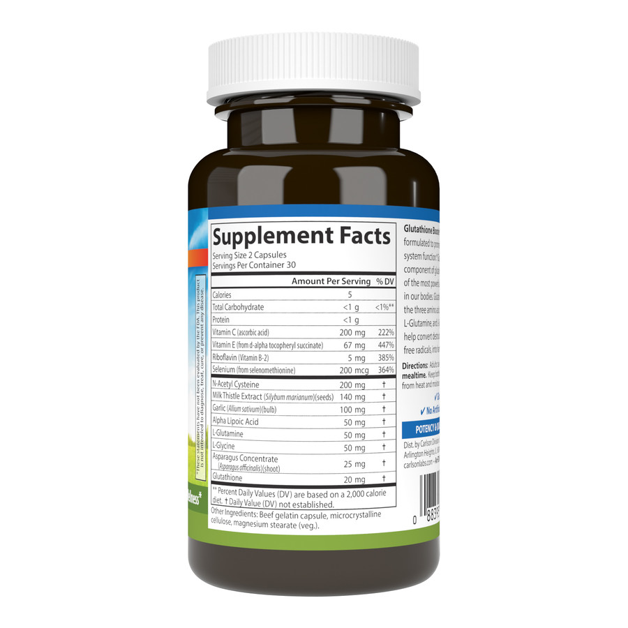 c1f5c89049099d6ea99d8e3f099d1943_042123140213.jpeg Carlson Labs, Глутатион Booster 60 капсул