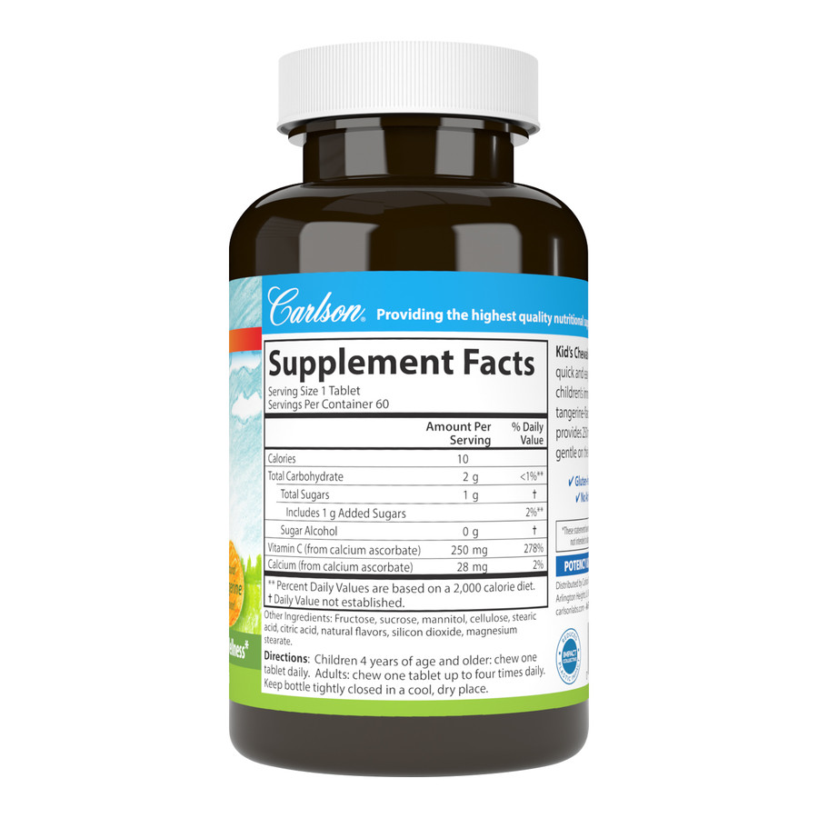 c756533aa64bfaa46326923acc748108_042123134559.jpeg Carlson Labs, Детский жевательный витамин С 250 мг, 60 вегетарианских таблеток