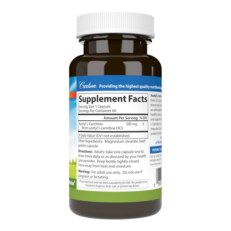 fa434ee7d561d2b1e1df48bffe63e1fc_040923002242.jpeg Carlson Labs Ацетил L-карнитин, 500 мг, 60 вегетарианских капсул