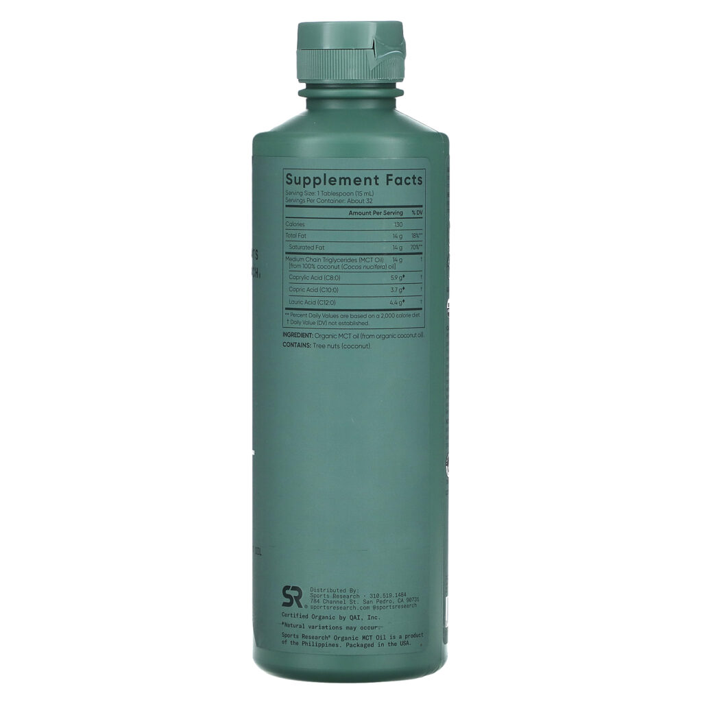 5328d84703e4c0971614d32a7c4376f2_081023020827.jpeg Sports Research, Масло с триглицеридами с цепочками средней длины, без вкуса, 473 мл