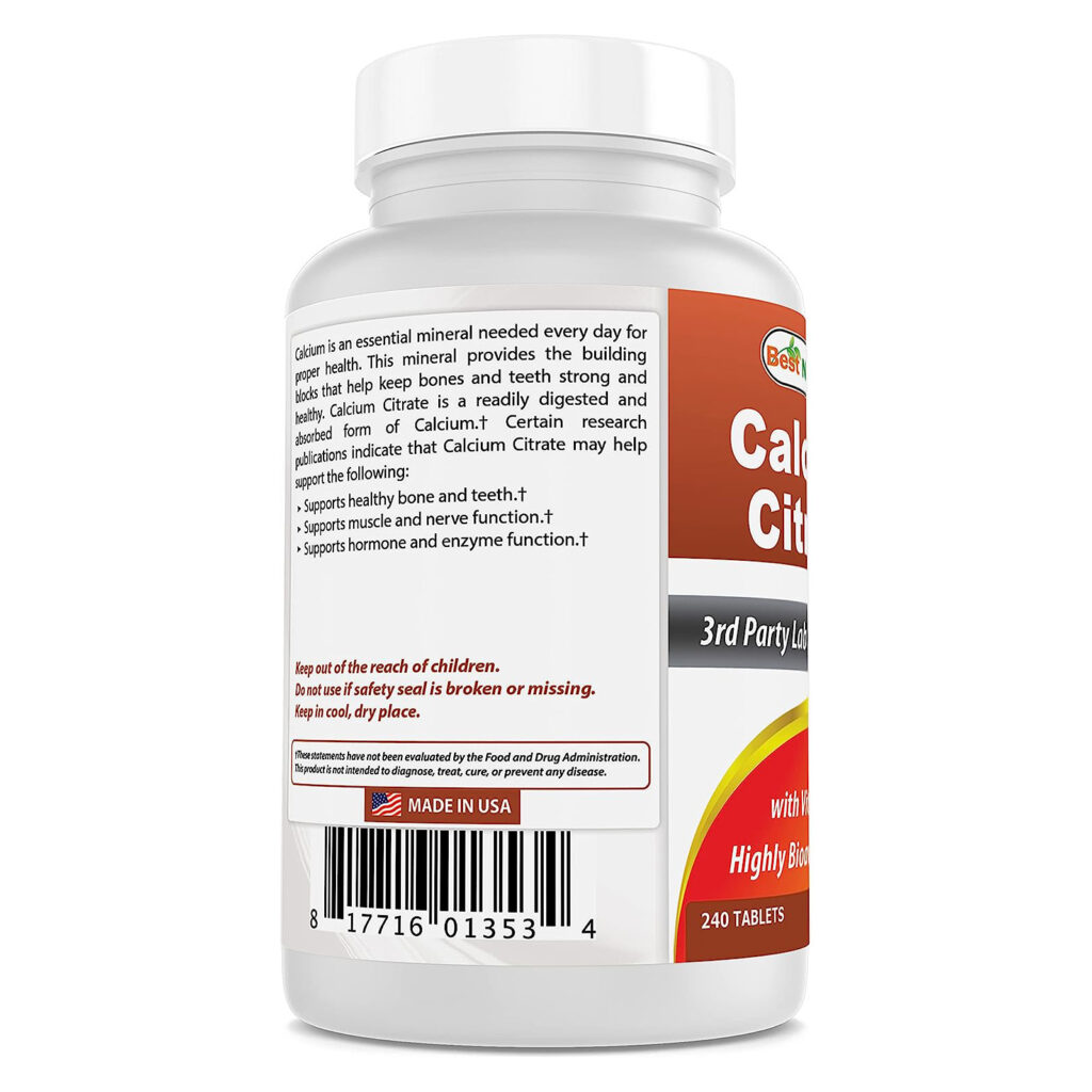 6d9f6a5ff58ba6ade779716a7ef0a5fa_081323020926.jpeg Best Naturals Цитрат кальция с витамином D-3 240, таблеток