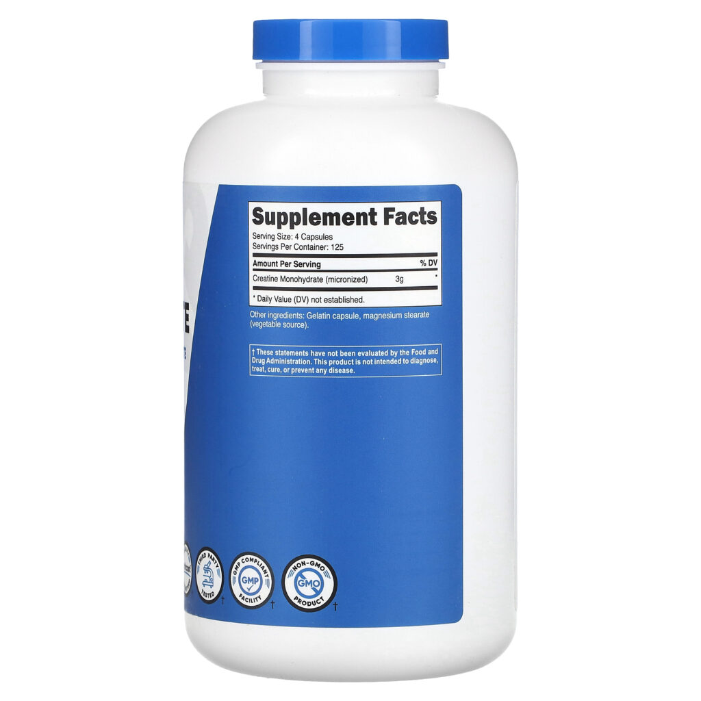 e8c474206eddaf8633334dbd4b560291_081323020611.jpeg Nutricost, Performance, моногидрат креатина`` 500 капсул