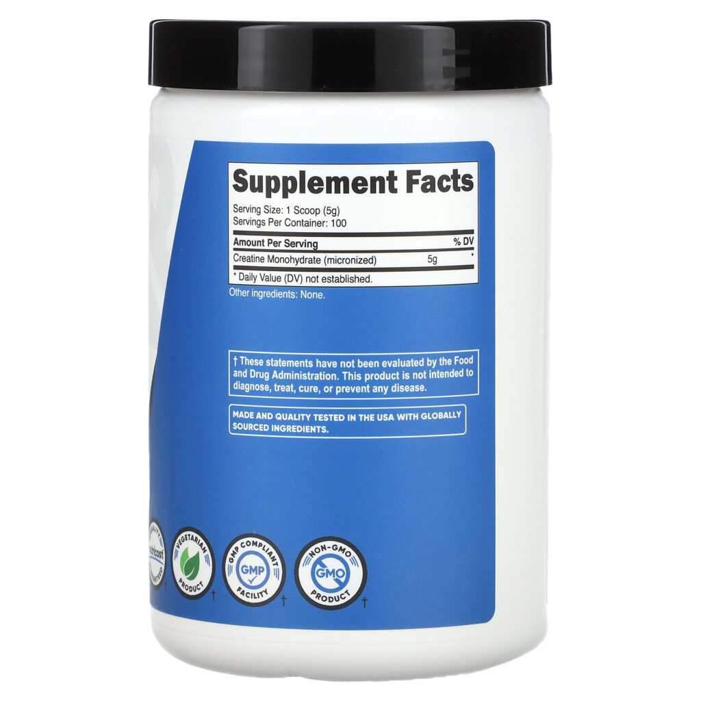 fbaaf0647b95a7a6dac6e7d6666d22d6_081323020359.jpeg Nutricost, Performance, моногидрат креатина, без добавок, 5 г (500 г)