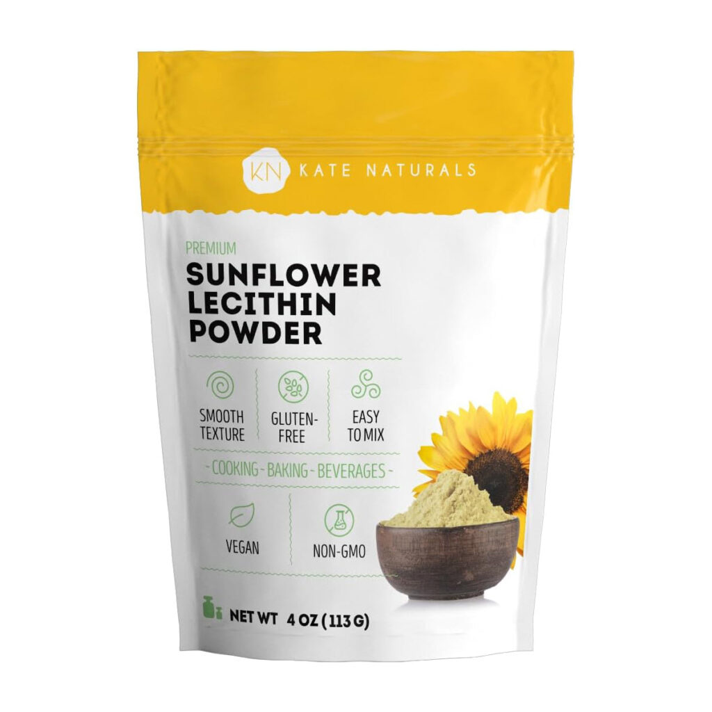 Порошок лецитина подсолнечника Kate Naturals