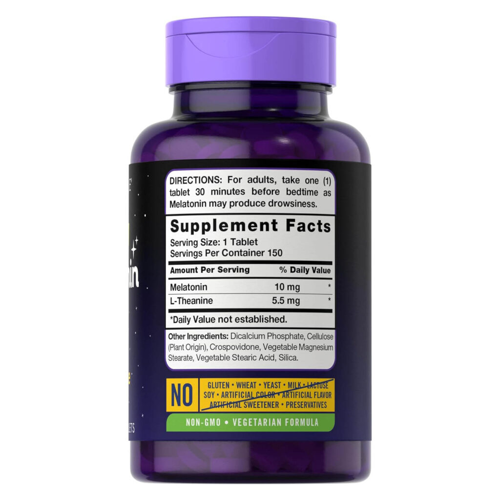 29529ebb247dd51d191ea849b22253ae_110723015415.jpeg Carlyle Мелатонин 10 мг, с L-теанином, 150 таблеток