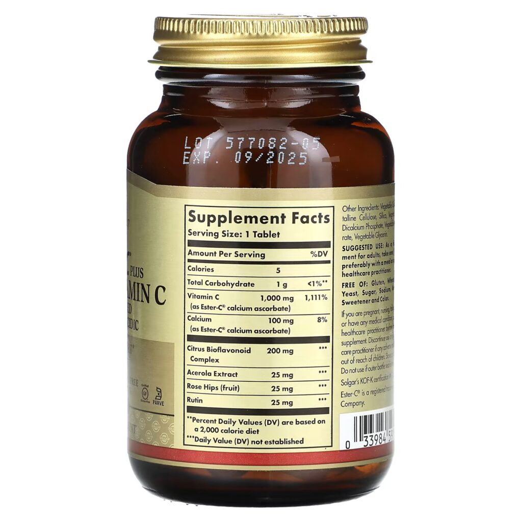 2cc0a7eb4cb26d8e08c5a4208baf4b12_110723015943.jpeg Solgar, Ester-C с витамином C, 1000 мг, 60 таблеток