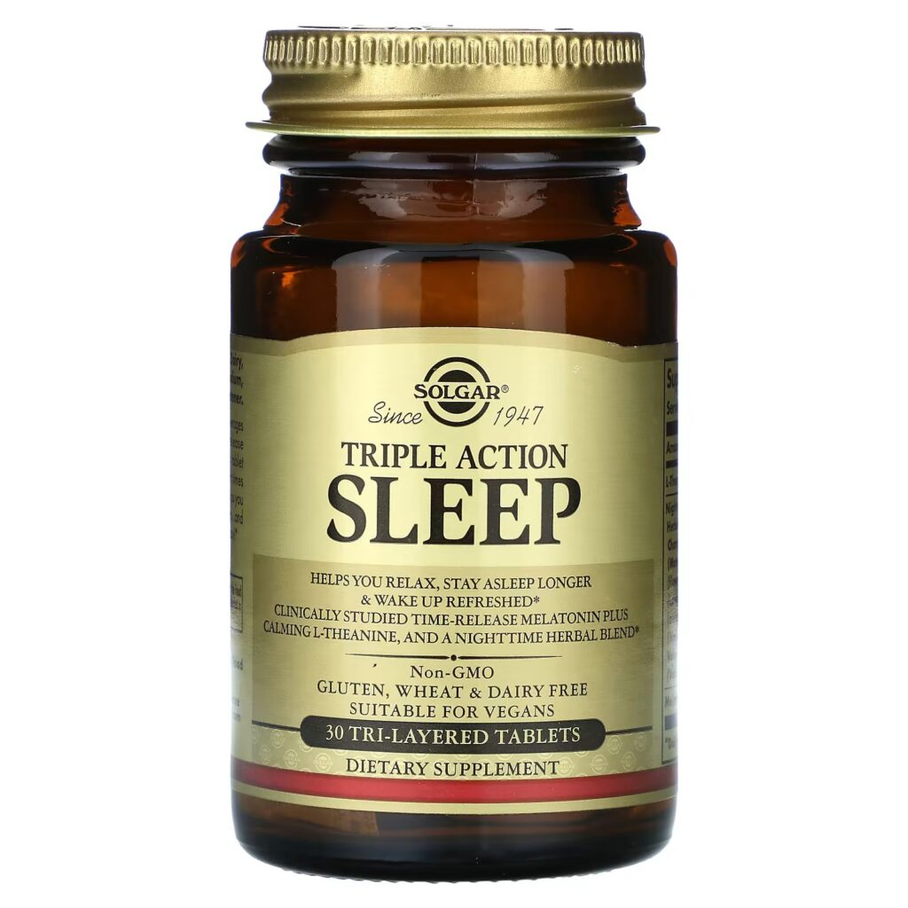 9530314601fd4b8d712ce6ee4942d49e_110723014019.jpeg Solgar, Sleep, тройного действия, 30 трехслойных таблеток