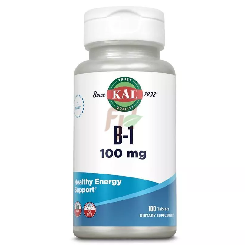 KAL, Витамин В1, Тиамин, 100 мг, 100 таблеток) - Тиамин