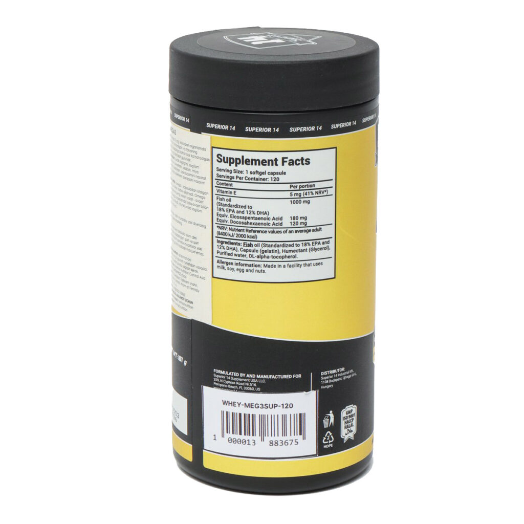 ee8f9fa9315a64ca094ed16c9f2487d9_120423212517.jpeg 14 Superior - Витамин OMEGA 3 SOFTGEL, 1000 мг,100 ШТ.