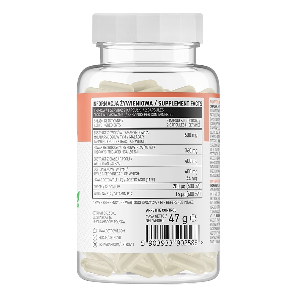 2914004b4c00a4ddfae14596340d39ac_012724155605.jpeg OstroVit Appetite Control 60 капсул