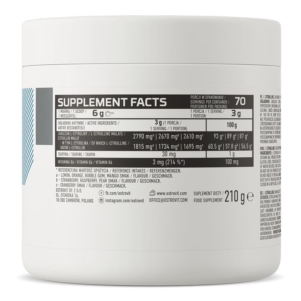 42f70a89001a7681cb6e5be558b9de10_012824000242.jpeg ОстроВит Цитруллин 210 г лимон