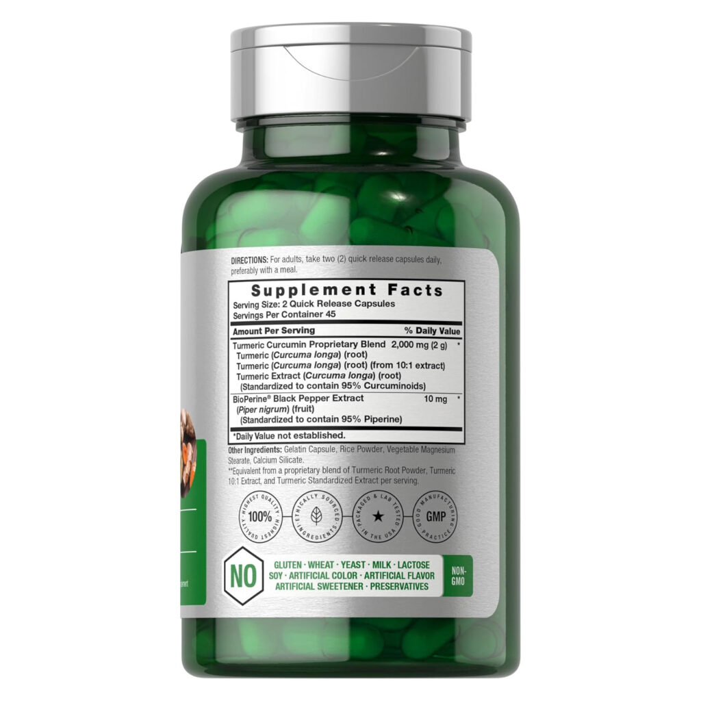 887cf5908456e282838ad2b2312e0d97_011224161909.jpeg Horbaach Куркума Куркумин с черным перцем 2000 мг | 90 капсул | Комплексная добавка с биоперином | Без ГМО, без глютена