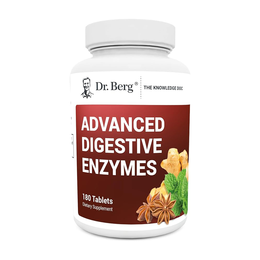 87fe4dc7069b22c35705ec2a50437ded_042424170002.jpeg Dr. Berg - Усовершенствованные пищеварительные ферменты с яблочным уксусом - включают ингредиенты для здоровья пищеварительной системы, гидрохлорид бетаина (HCI), корень имбиря и лист мяты перечной - 180 таблеток