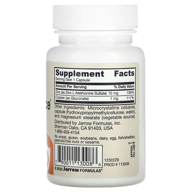 e336c23285a230fb9fab0c77a33baf6b_042624002223.jpeg Jarrow Formulas, Zinc Balance, (Цинк баланс)100 вегетарианских капсул срок 2025.10