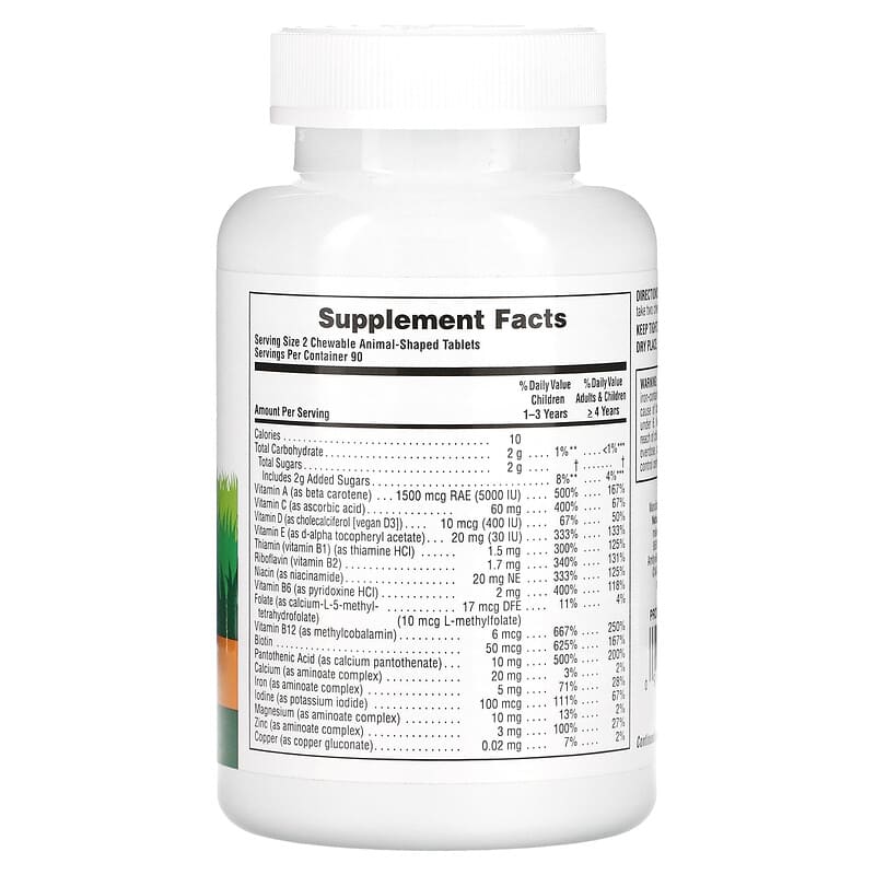 e8ae32830585c9520ef2132a962db3a0_042324174947.jpeg Nature's Plus, Animal Parade, жевательные таблетки для детей с мультивитаминами и микроэлементами, ассорти из натуральных вкусов, 180 таблеток в форме животных