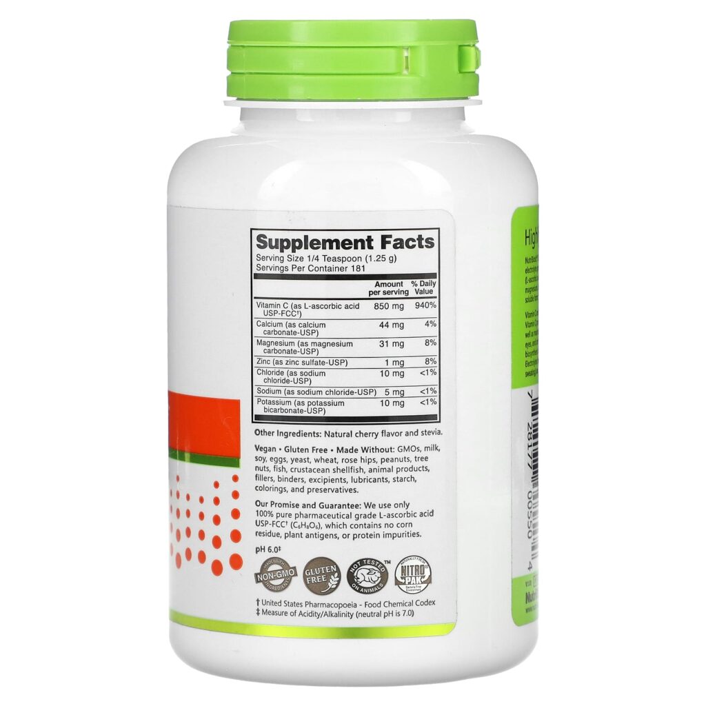 085567e0e4ba17babb1706a63f4f619c_052624171208.jpeg NutriBiotic, Immunity, Cherry Electro-C, порошок, 227 г