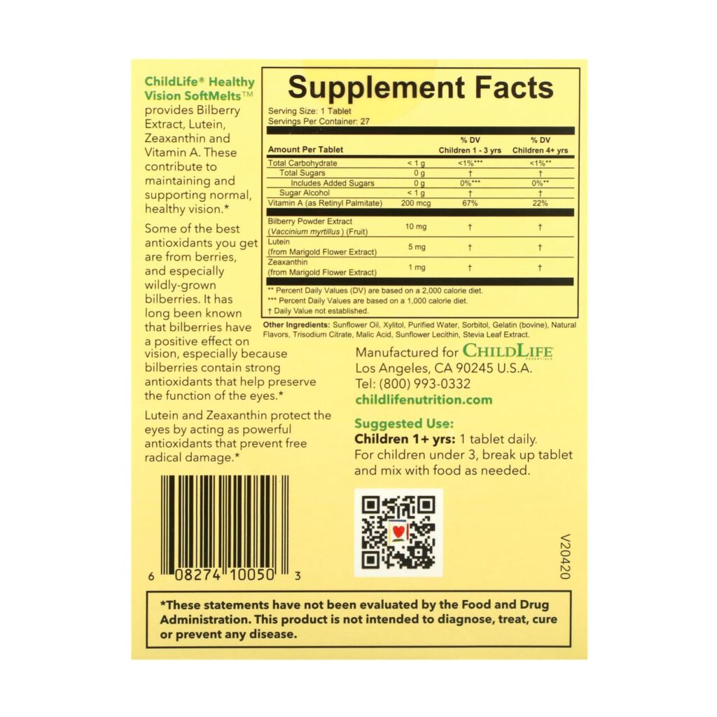 b80f8ad59f4a24900808c4dd286def8d_051124002856.jpeg ChildLife Essentials, Healthy Vision SoftMelts, натуральный ягодный вкус, 27 таблеток
