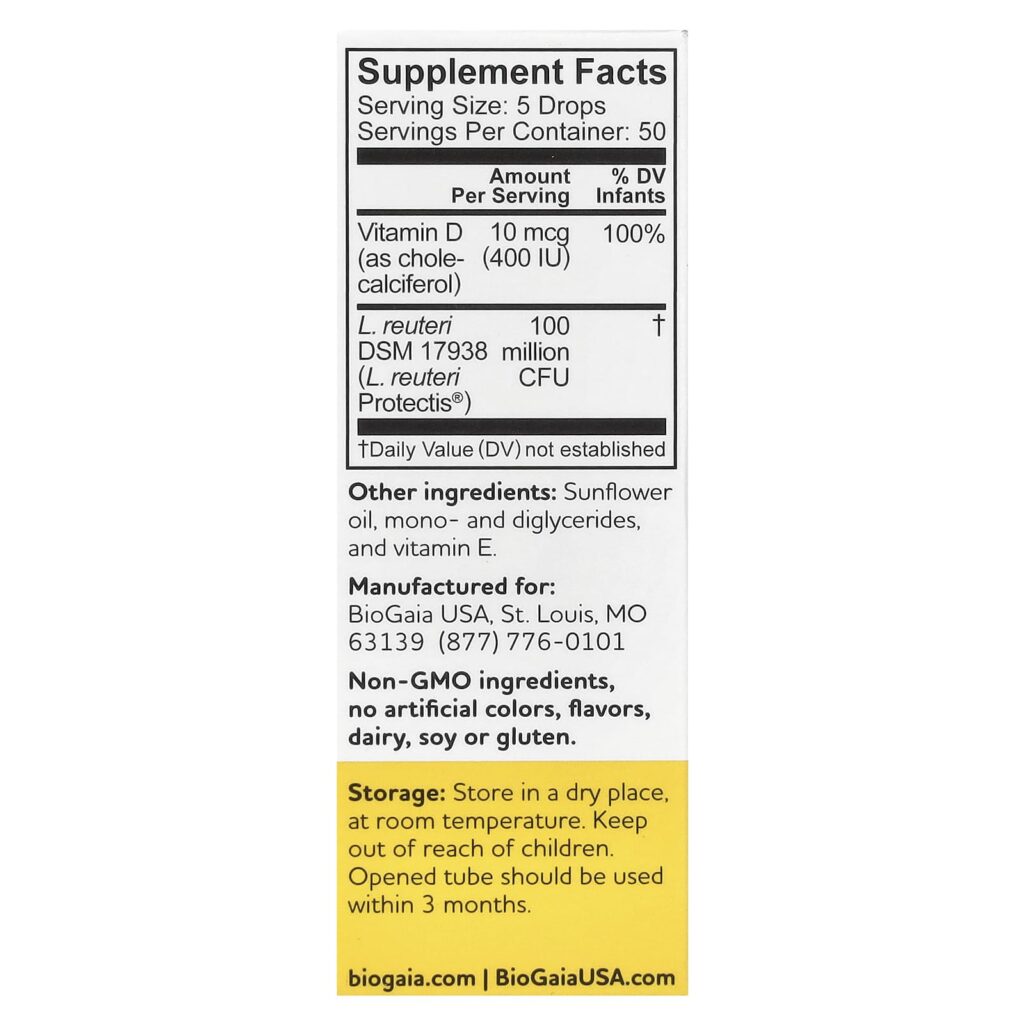 db8ff3b353a8e2296a4e8d29a1f700ab_051724170747.jpeg BioGaia, Protectis Baby, пробиотические капли с витамином D3, 10 мл