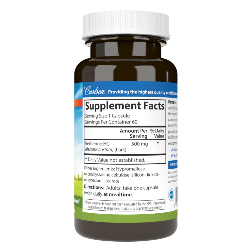 232e62832445e88ad13693b2356537c8_062124024750.jpeg Carlson Labs, Берберин, 500 мг, 60 капсул